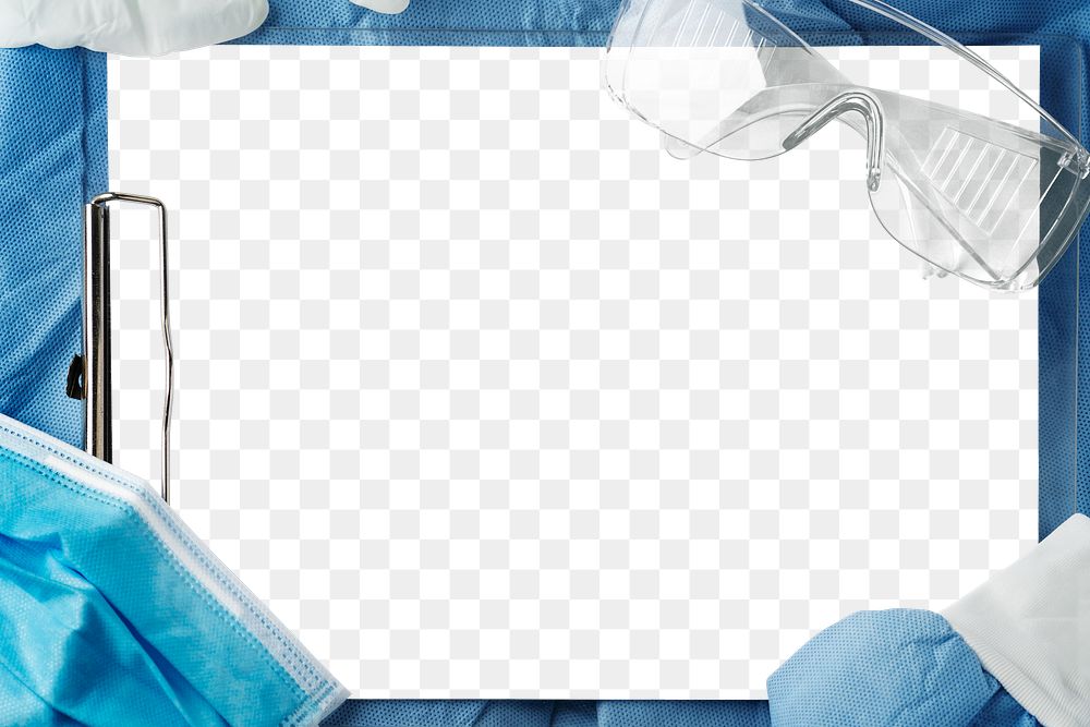 Paper clipboard on a doctor suit transparent png