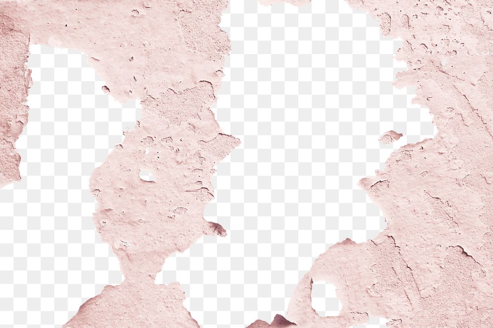 Pink aged old cracked paint design element