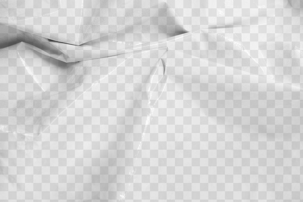 White crumpled plastic textured textile | Premium PNG - rawpixel