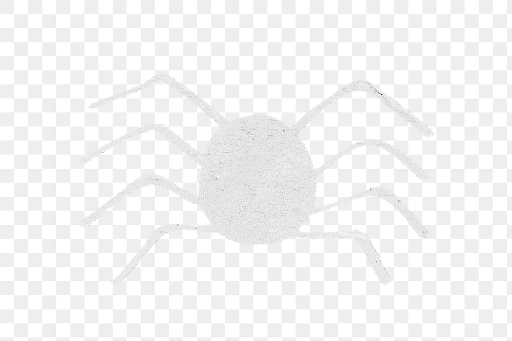 Halloween gray spider sticker overlay design element