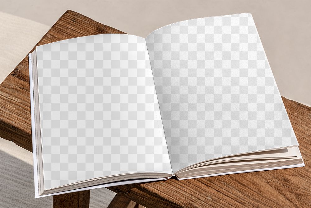 Magazine pages mockup png summer reading