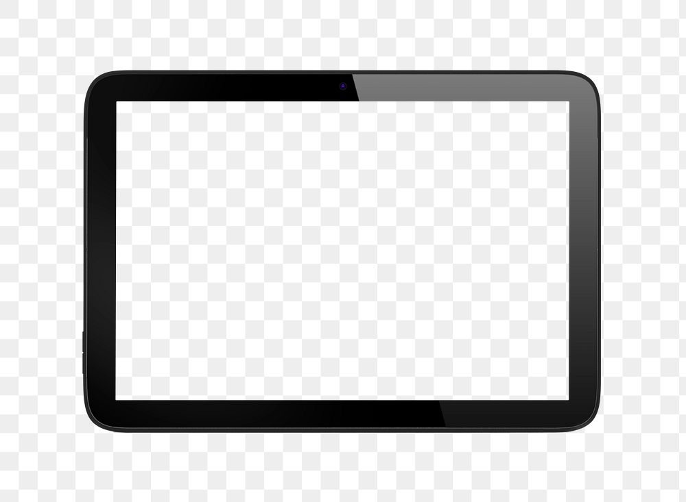tablet screen mockup transparent png