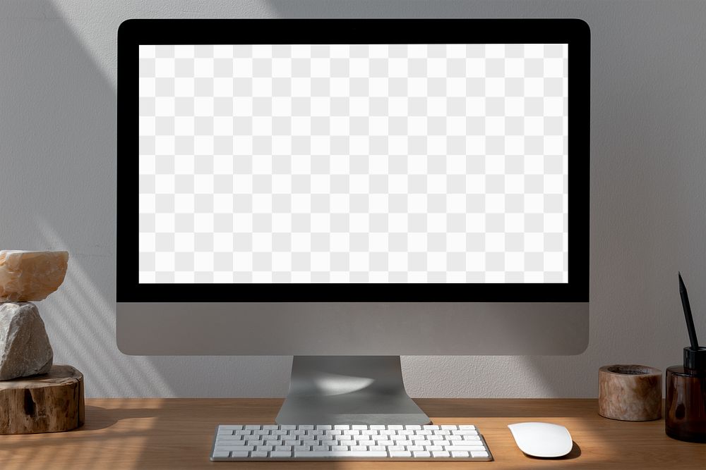 Personal computer screen mockup background