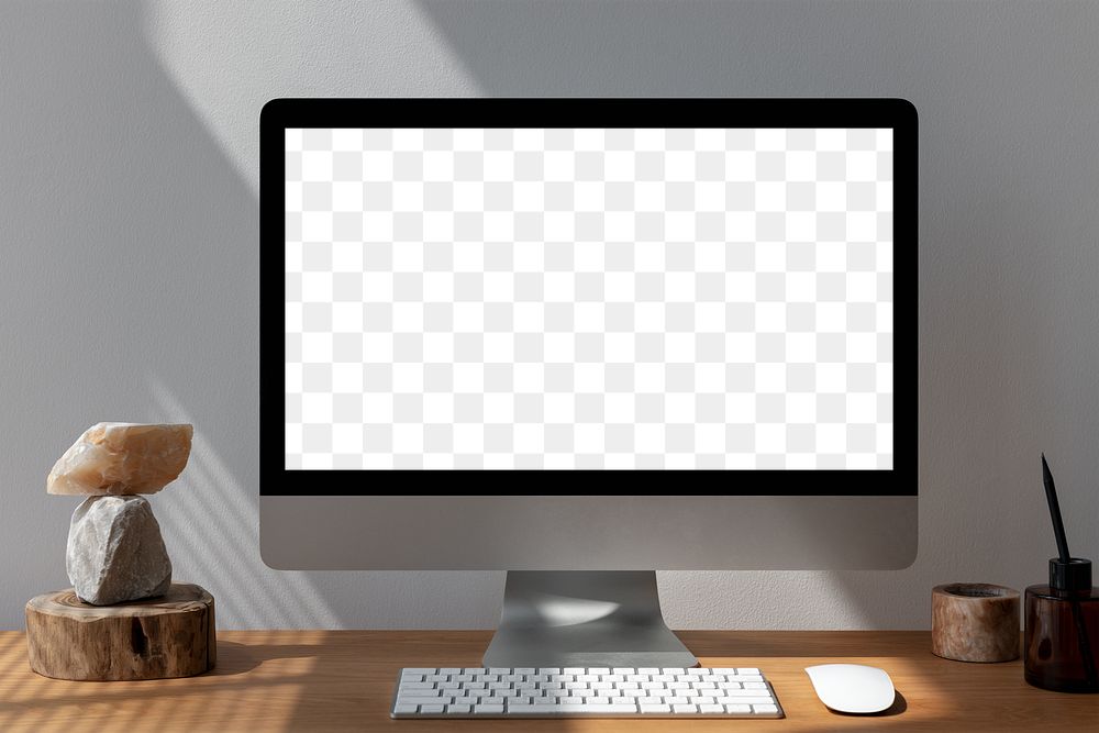 Personal computer screen mockup background