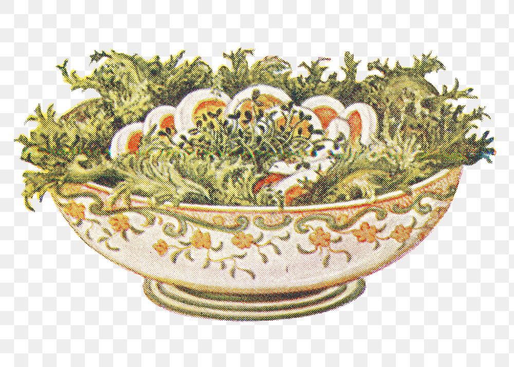 Vintage hand drawn egg salad design element