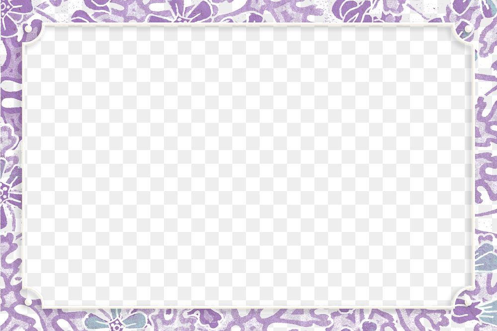 Vintage geranium flower frame transparent png design element