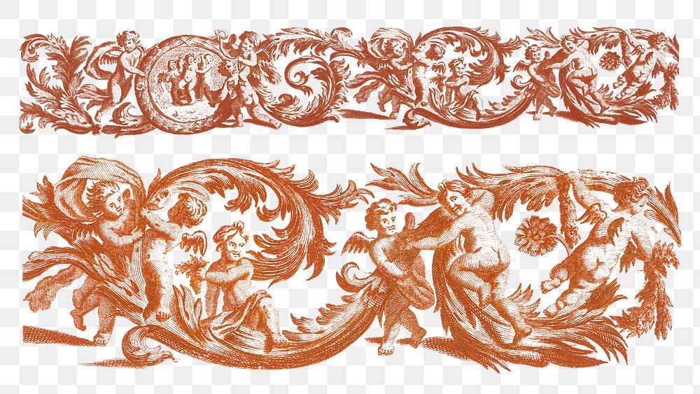 Ancient Greek border png sticker