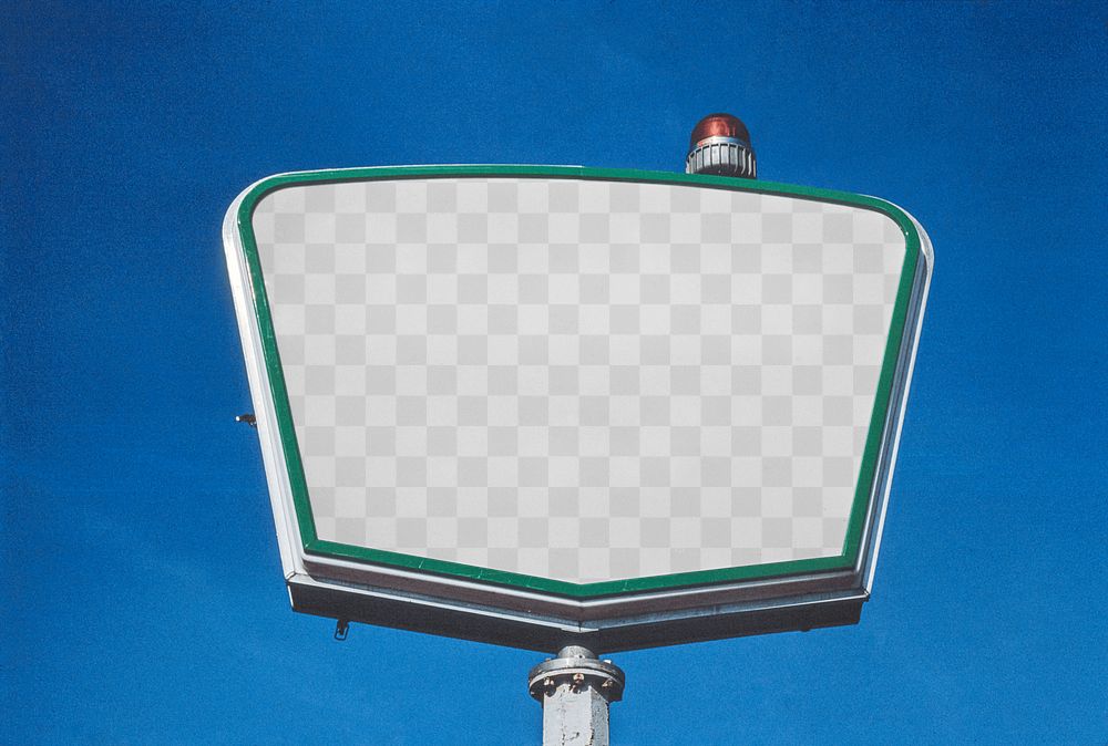 Png sign mockup, remixed from artworks by John Margolies