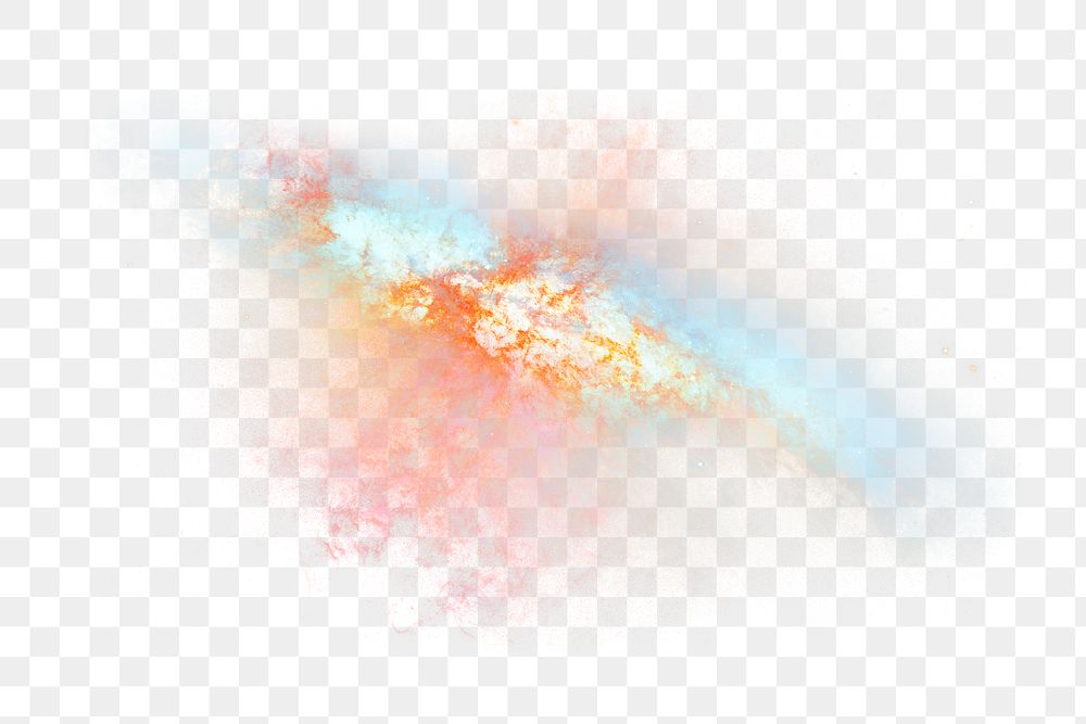 Hubble supernova png sticker, galaxy aesthetic, transparent background
