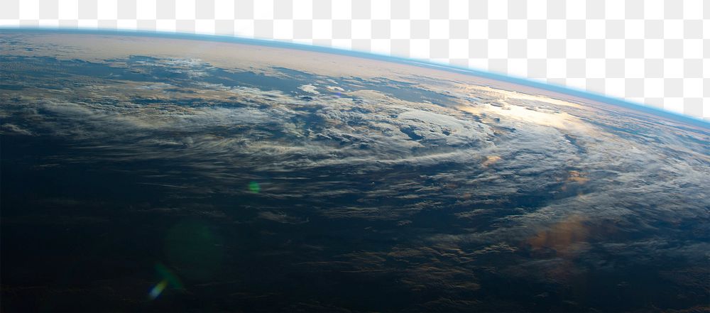 Earth surface png border, transparent background