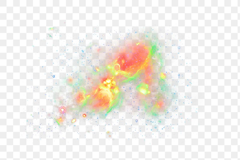 Volcanic Nebula png sticker, galaxy collage element, transparent background