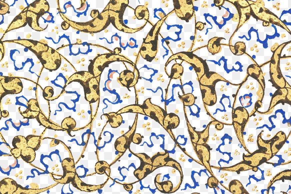 Ottoman png pattern luxury transparent background, remixed from original artwork by Sultan S&uuml;leiman the Magnificent
