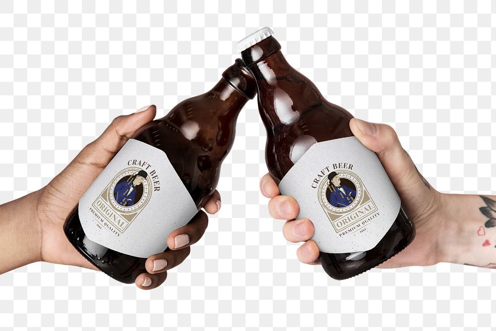Png bottles mockup of craft beer with old men… | Free stock illustration | High Resolution graphic Png bottles mockup of craft beer with old men illustration remix from the artworks by Bernard Boutet de Monvel