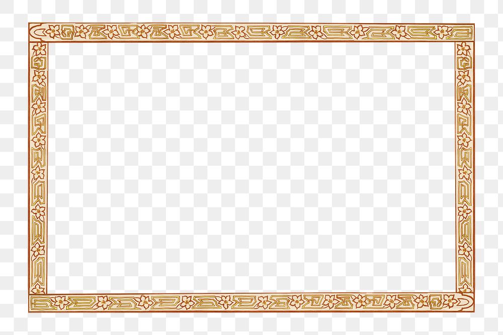 Art nouveau png frame, remixed | Free PNG - rawpixel