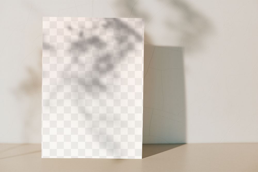 Poster mockup against a white wall 