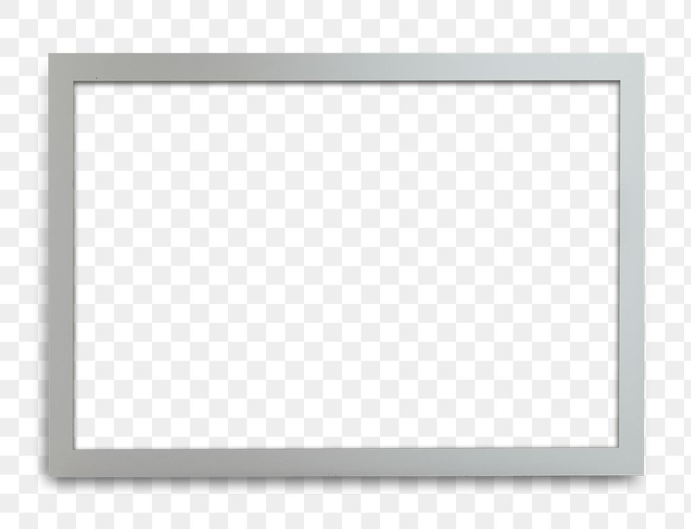 Gray picture frame mockup illustration