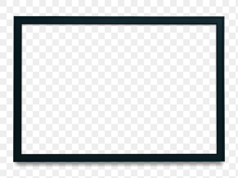 Black picture frame transparent png Premium PNG rawpixel