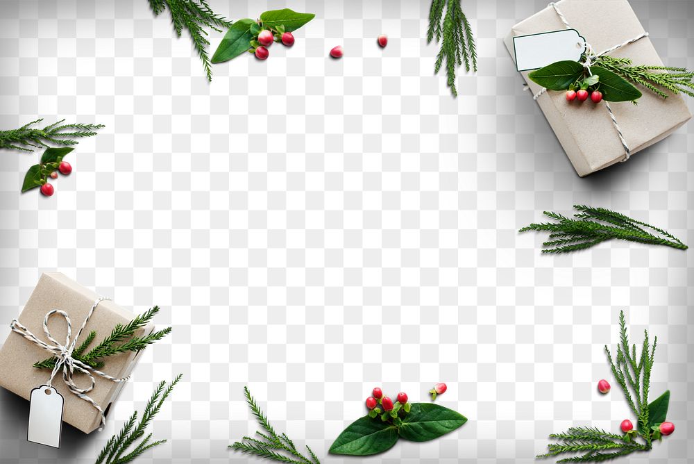 Christmas png border frame design