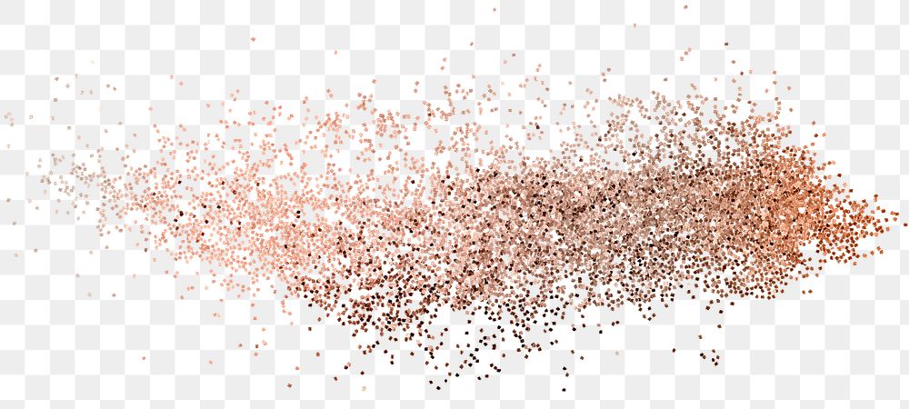 Dusty copper particles pattern background transparent png