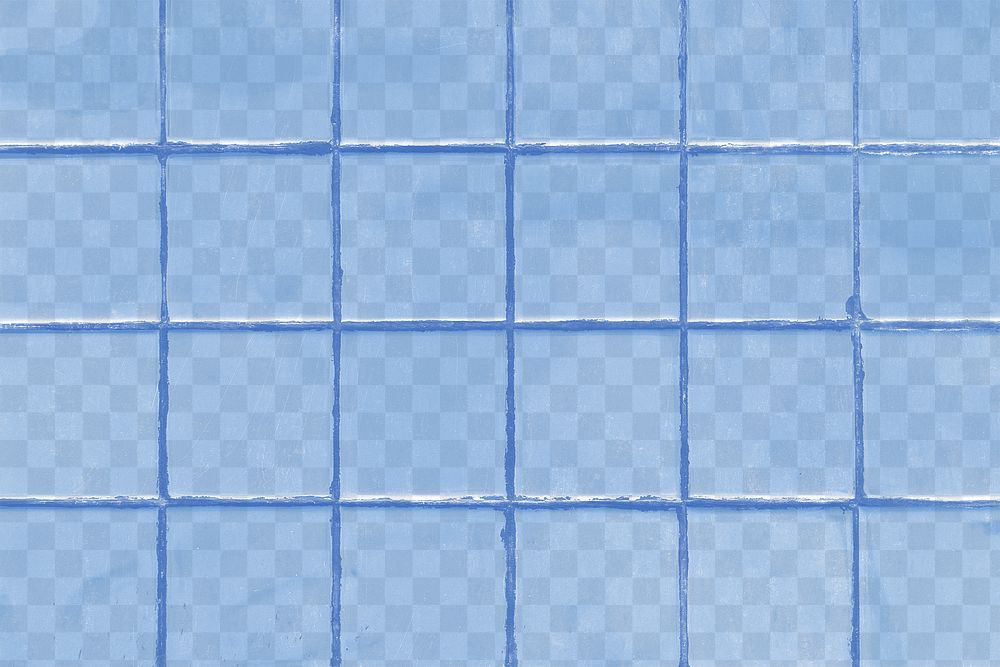 Blue tiles pattern png background