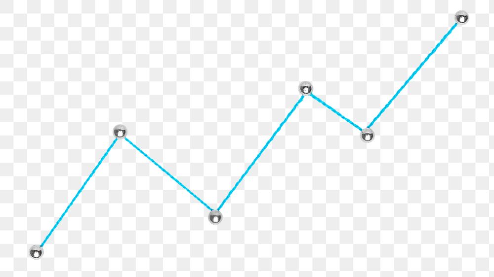Upward graph png, growth trend in stock market, business design