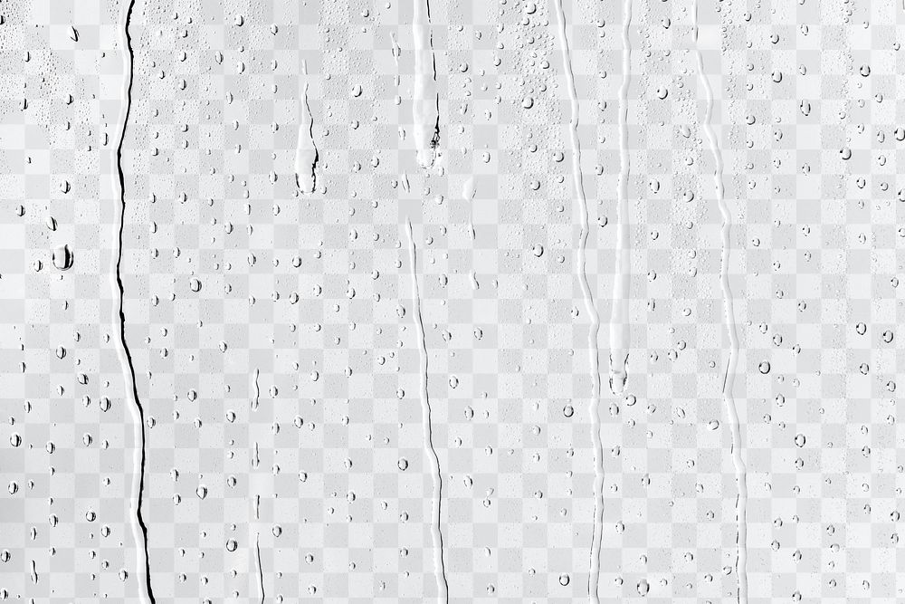 Water drop png texture, transparent background, rainy window