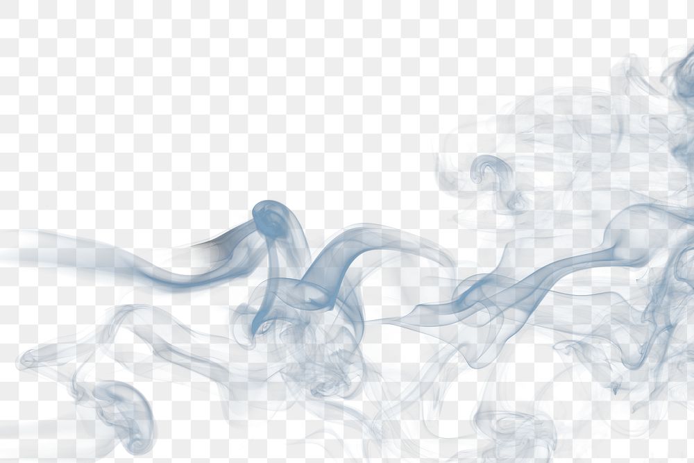 Smoke png background texture, blue abstract design