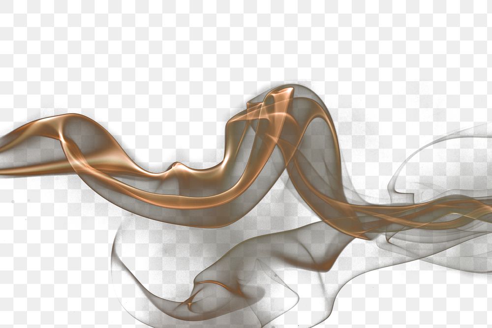 Smoke png background texture, gold abstract design