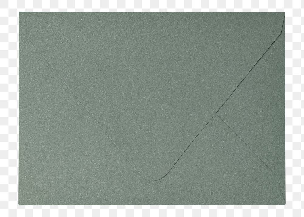 Green envelope png, stationery sticker Premium PNG Sticker rawpixel