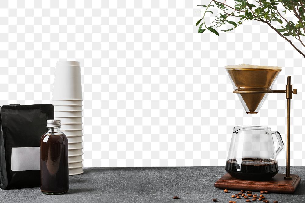 Drip coffee png, small business design