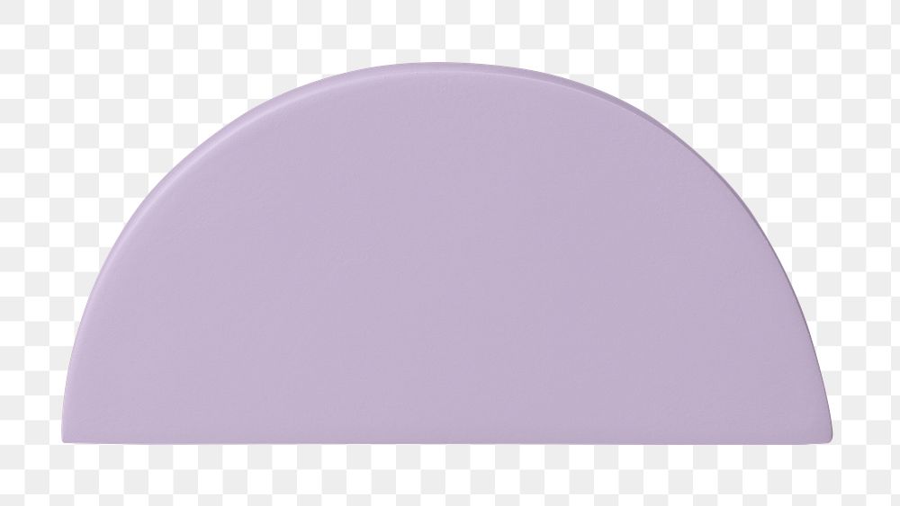 Pastel purple semicircle png, geometric | Premium PNG Sticker - rawpixel