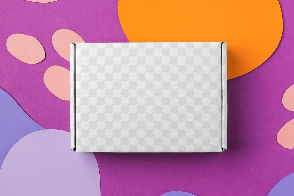 Kraft box png mockup, packaging delivery for small business