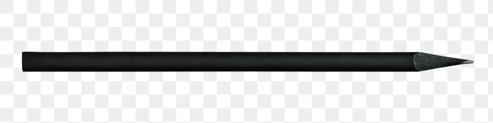 Black wooden pencil design element