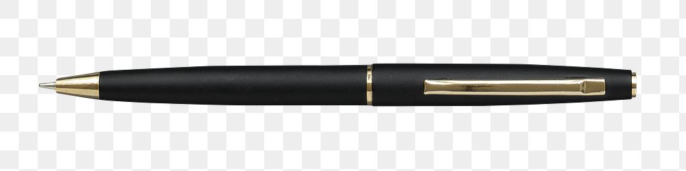 Black metal pen design element