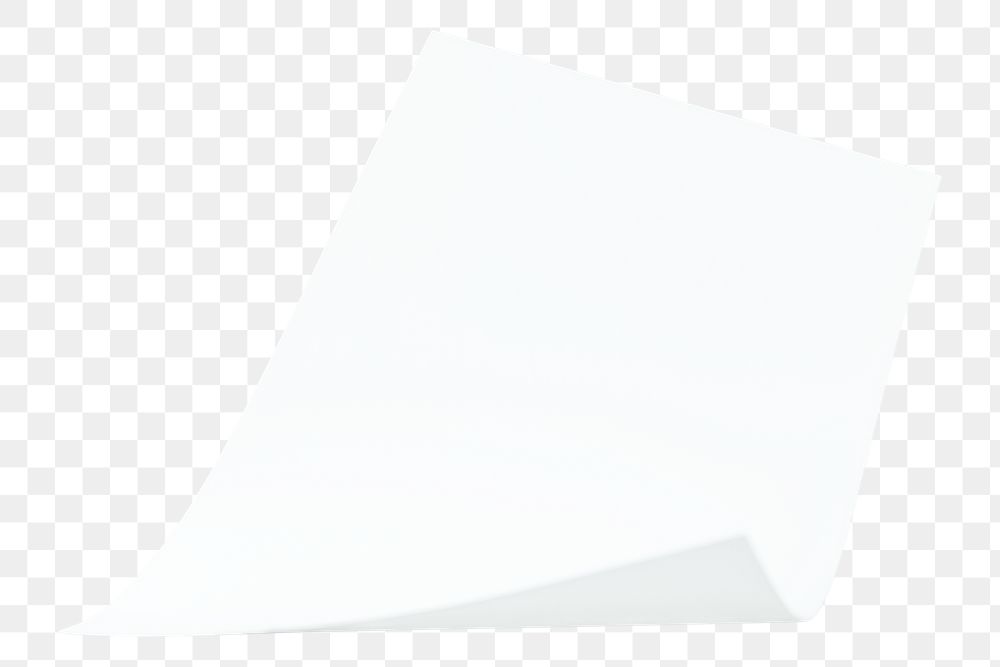 White curled chart paper design Free PNG Sticker rawpixel