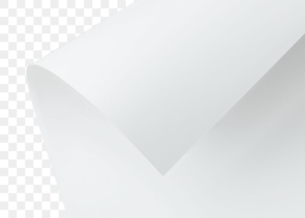 White folded chart paper design element