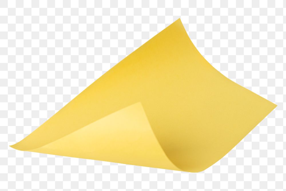 Yellow curled chart paper design element