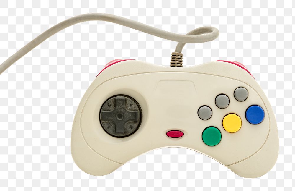 Vintage white wire game controller design element
