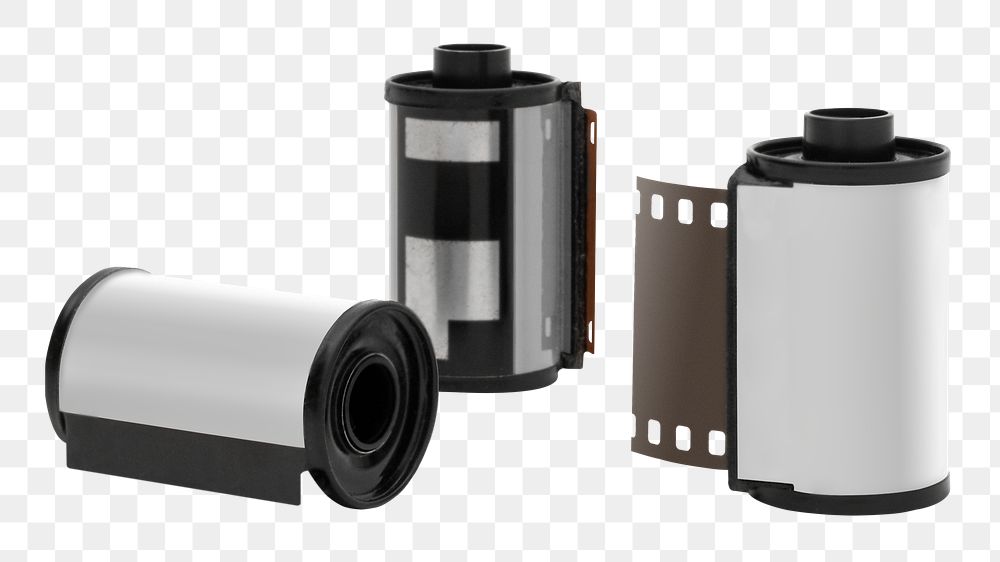 Blank 35mm film rolls deisgn element