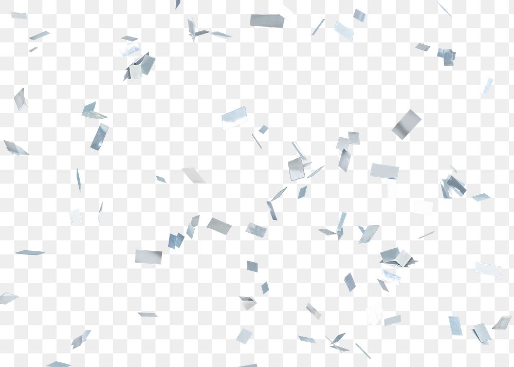 Silver confetti patterned background design element