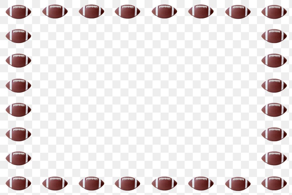 American football ball frame design element