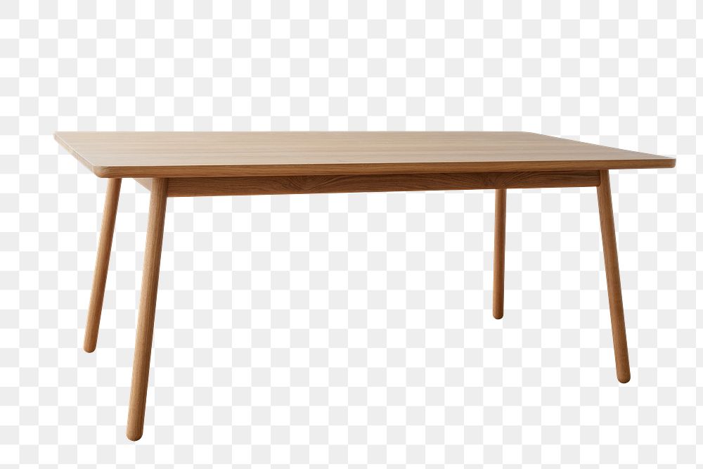 Brown wooden table design element
