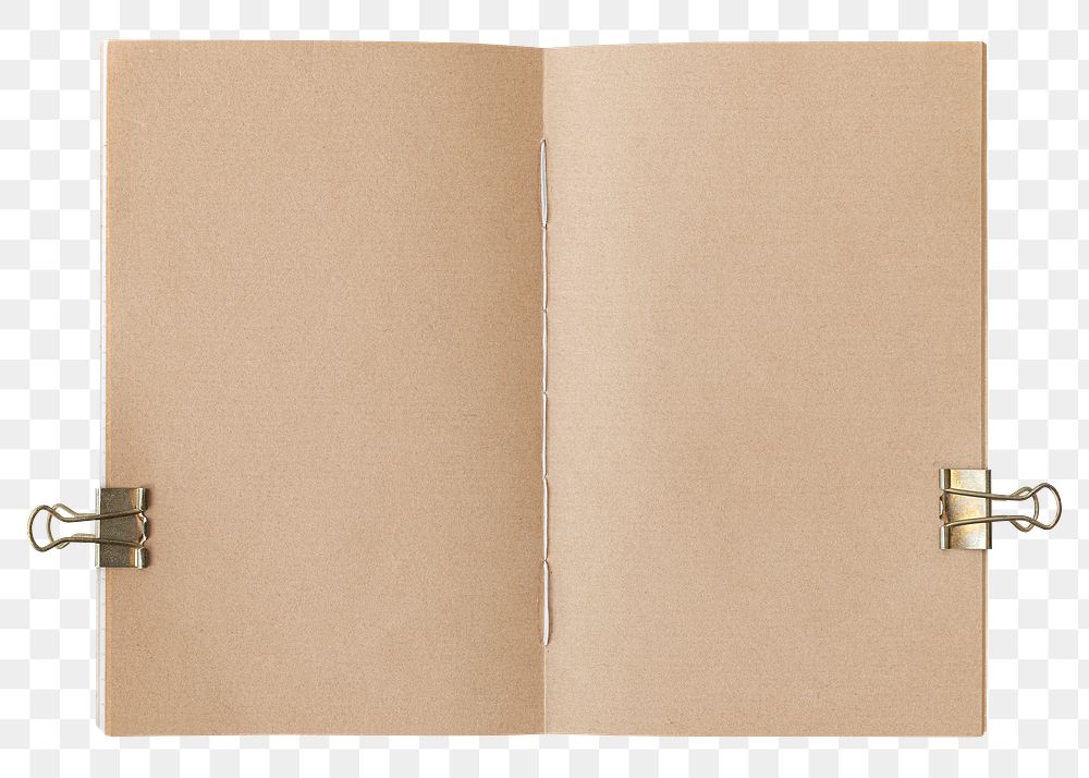 Blank plain notebook page design element
