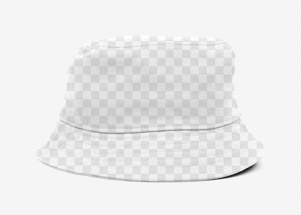 Png bucket hat transparent mockup unisex accessory
