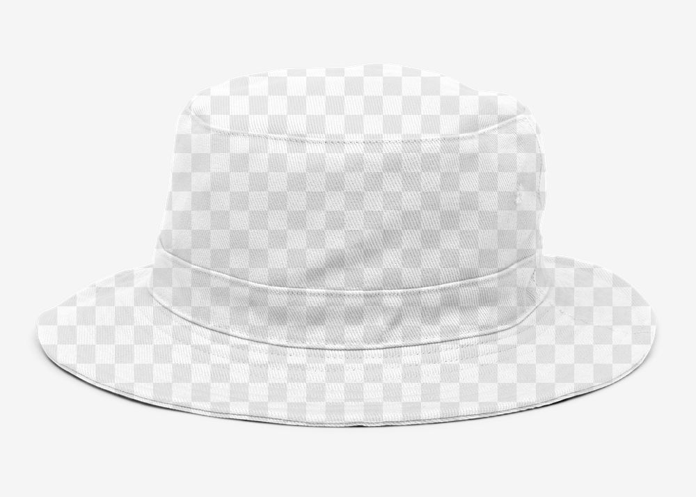 Png bucket hat transparent mockup unisex accessory