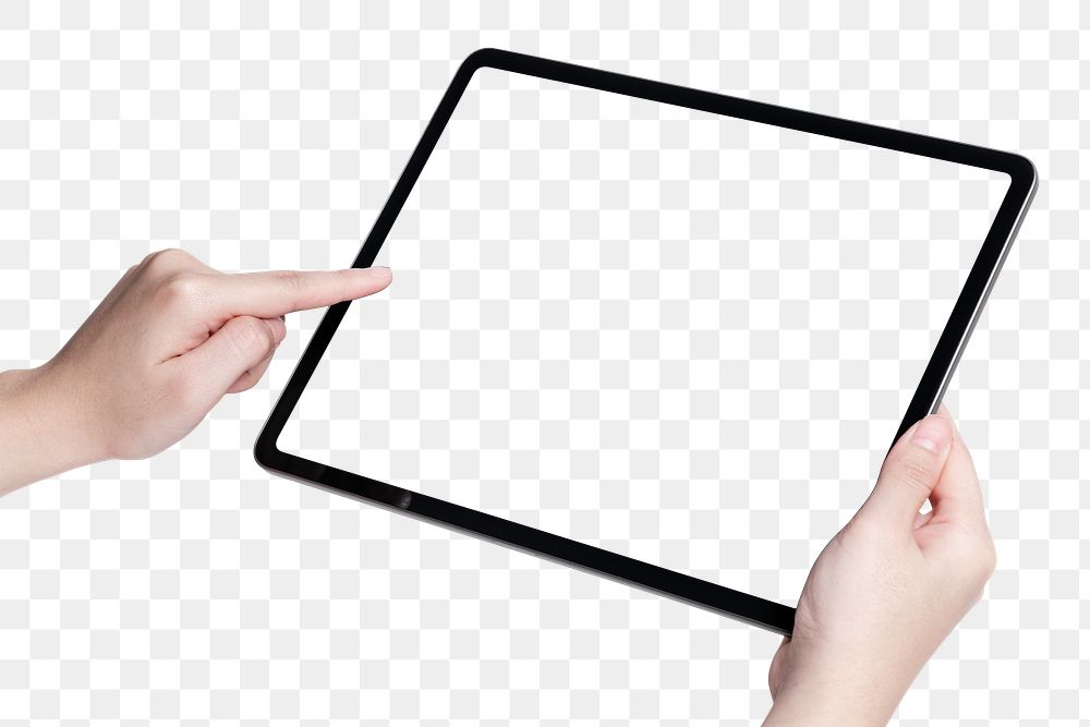 Digital tablet mockup png for online learning