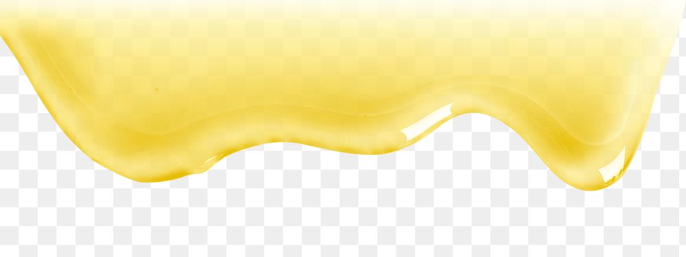 PNG yellow oil dripping border sticker