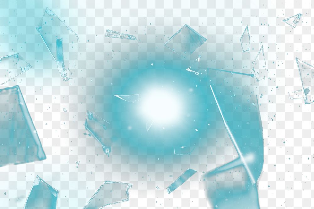 PNG broken shattered glass background transparent