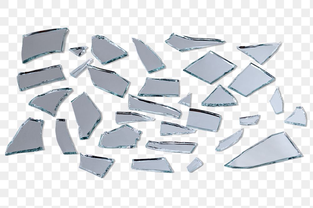 PNG shattered mirror background transparent