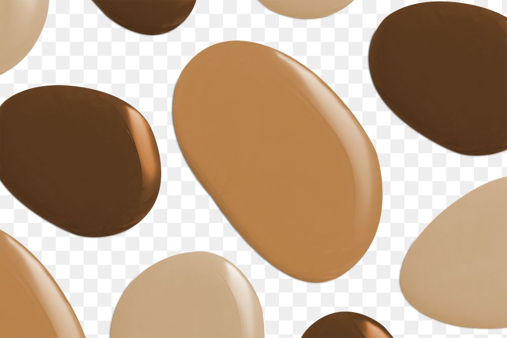 Nude tone paint blob png element